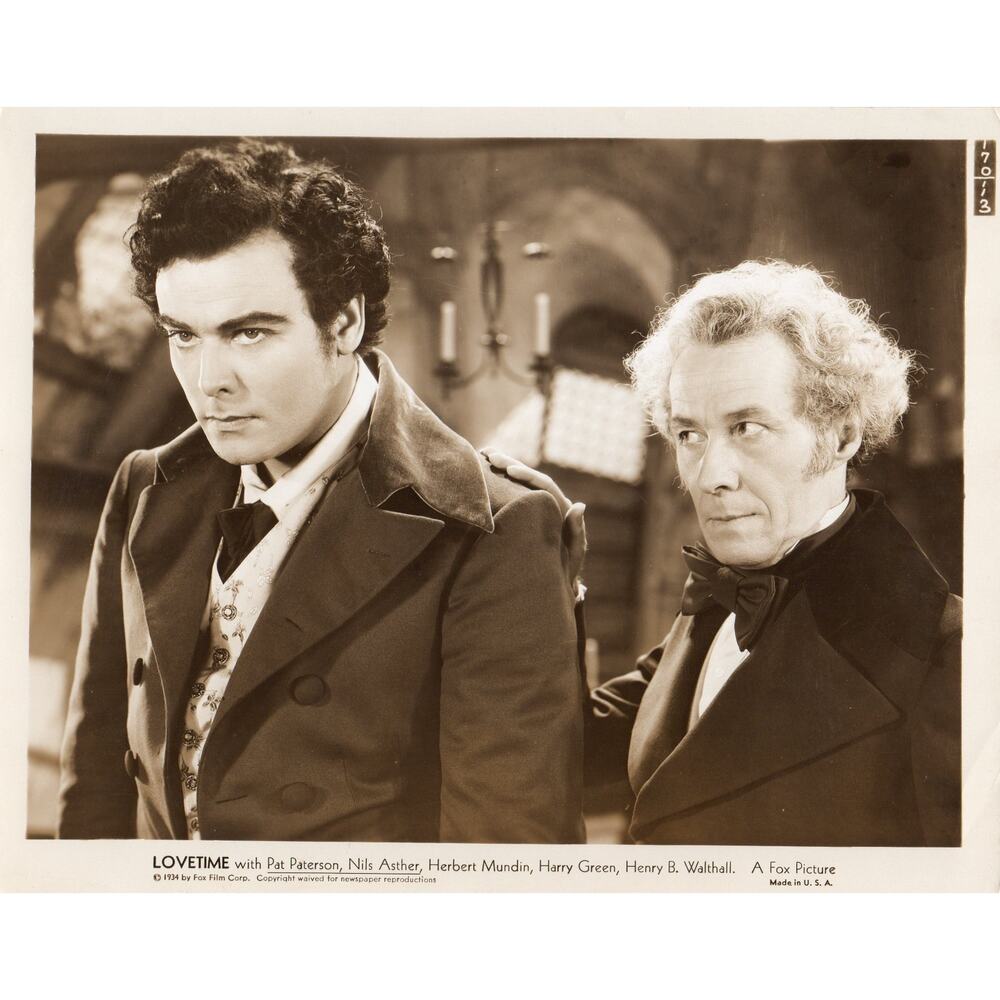 Vintage 1934 Lovetime - Pat Paterson - Nils Asther Movie Still Photo 8x10 BW